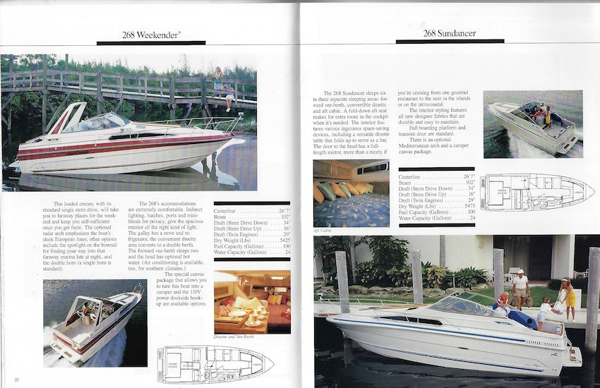 Sea Ray 1987 Sport Cruisers Brochure