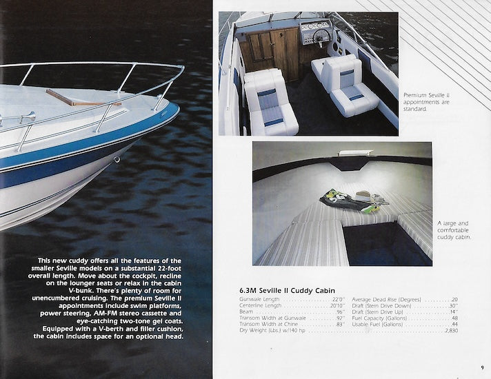 Sea Ray 1986 Seville Brochure