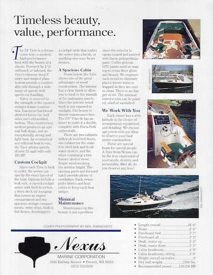 Nexus Tyee 24 Brochure