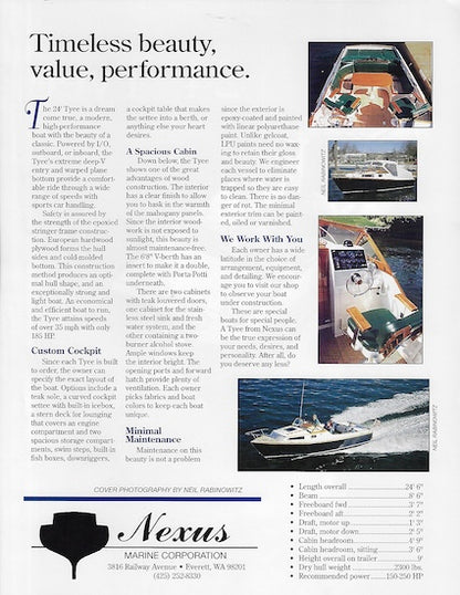 Nexus Tyee 24 Brochure