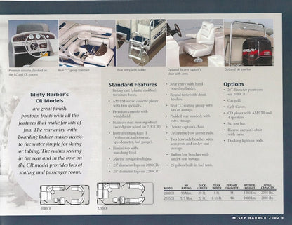 Misty Harbor 2002 Pontoon Brochure