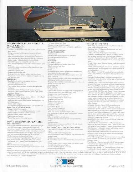 O'Day 30 Brochure