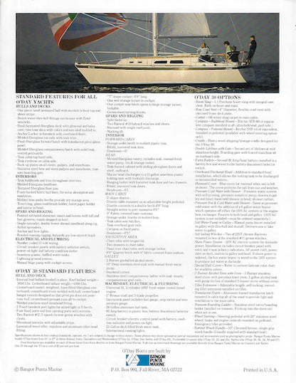 O'Day 30 Brochure