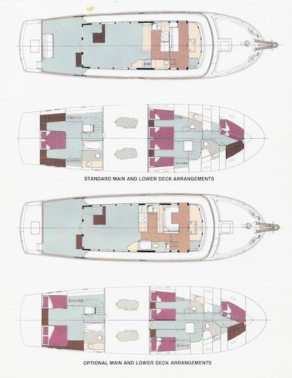 Hatteras 65 Long Range Cruiser Launch Brochure