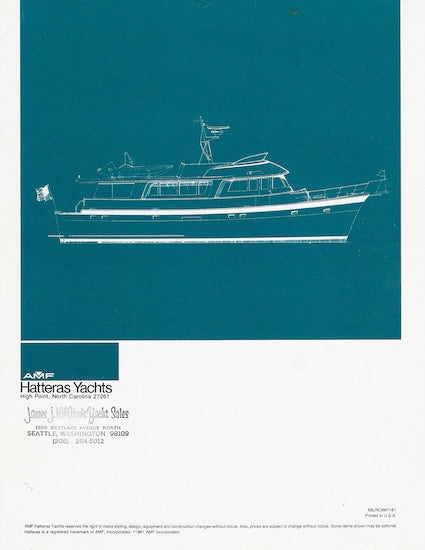 Hatteras 65 Long Range Cruiser Launch Brochure