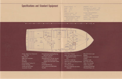 Chris Craft Futura 36 Salon Specification Brochure