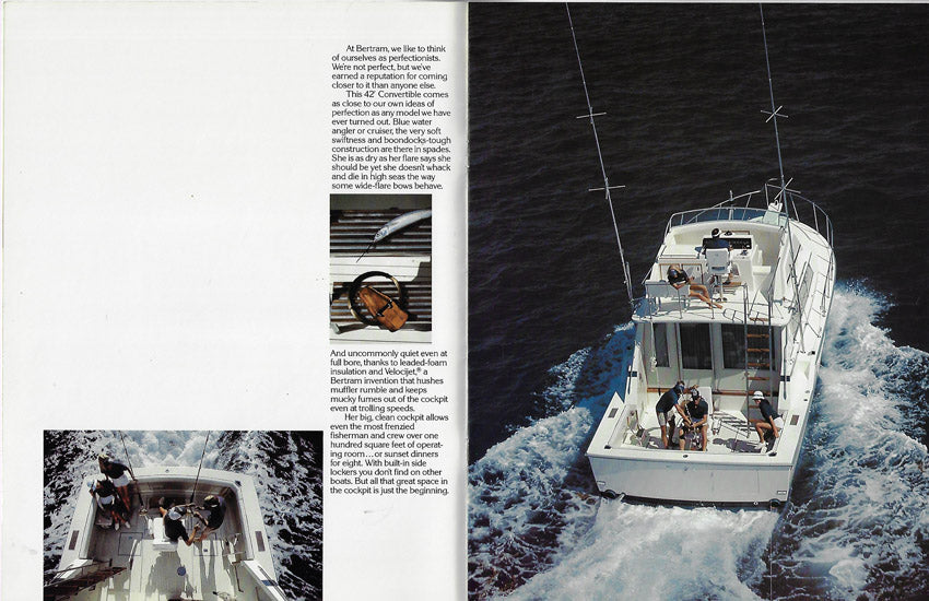 Bertram 42 Convertible  Brochure