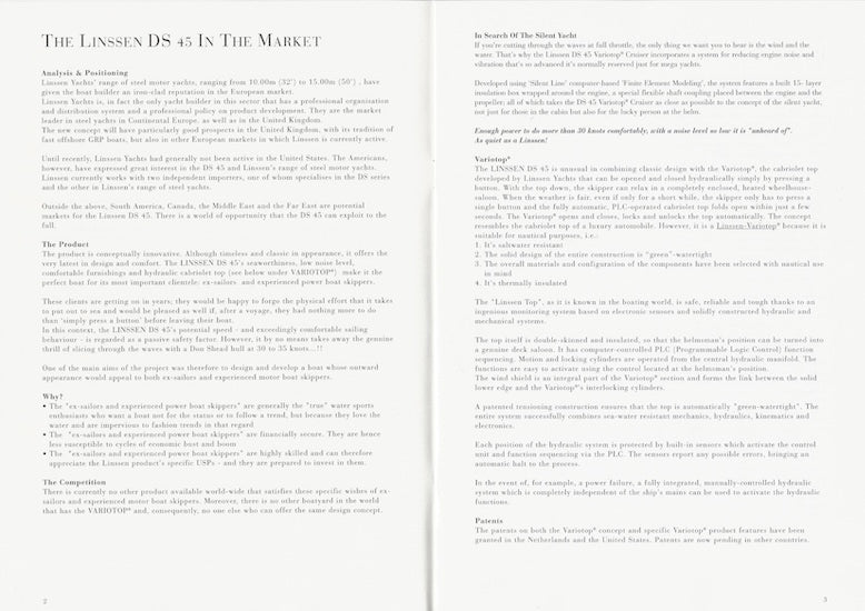 Linssen DS45 Brochure