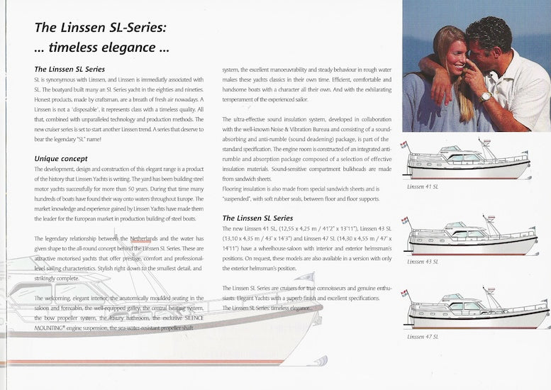 Linssen 2001 SL Series Brochure