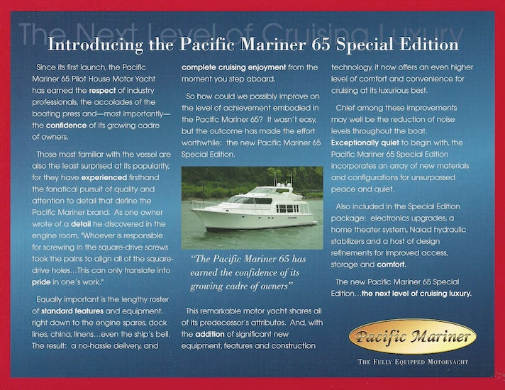 Pacific Mariner 65 SE Brochure