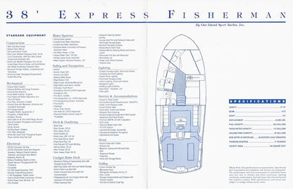 Out Island 38 Express Specification Brochure