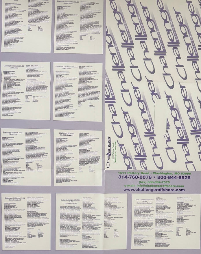 Challenger 2002 Poster Brochure