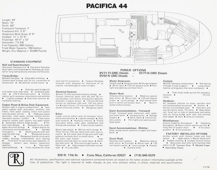 Pacifica 44 Brochure