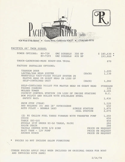 Pacifica 44 Brochure