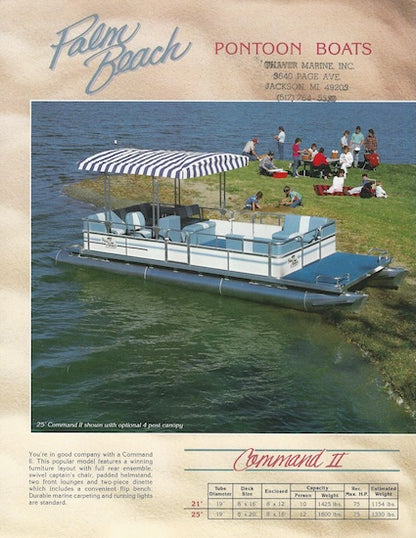 Palm Beach 1990s Pontoon Brochure