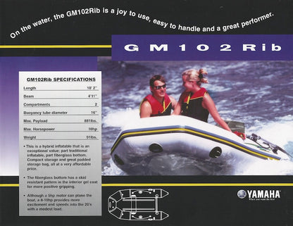 Genmar 2002 Zodiac Inflatable Brochure