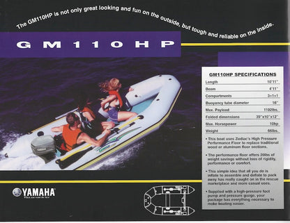 Genmar 2002 Zodiac Inflatable Brochure