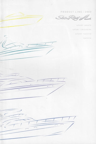 Sea Ray 2003 Full Line Brochure