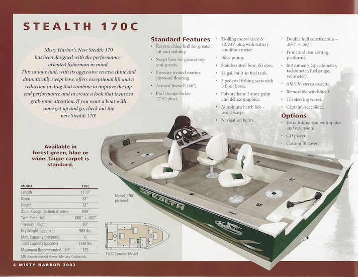 Misty Harbor 2002 Fishing Brochure