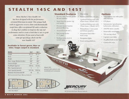 Misty Harbor 2002 Fishing Brochure