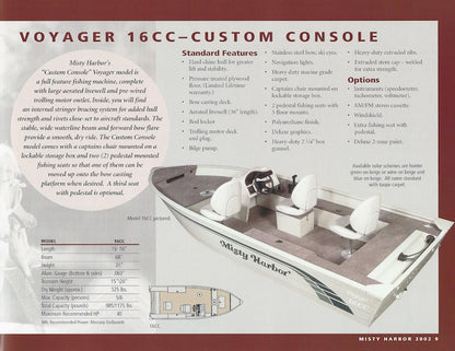 Misty Harbor 2002 Fishing Brochure