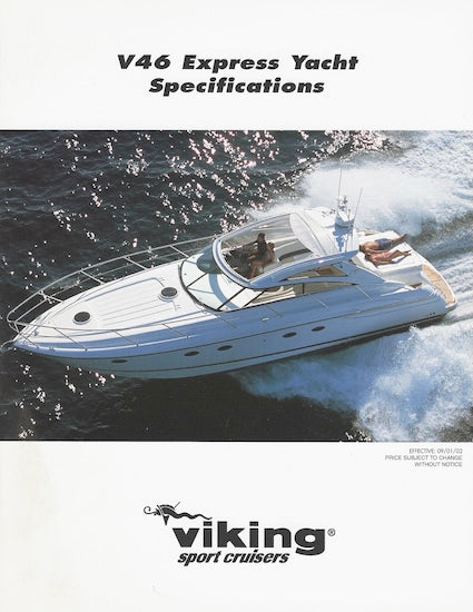 Viking Princess V46 Express Yacht Specification Brochure