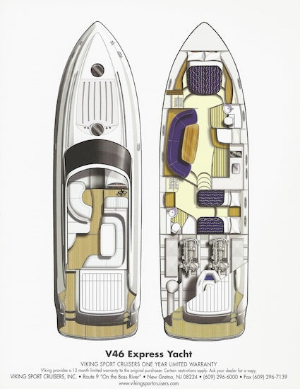 Viking Princess V46 Express Yacht Specification Brochure