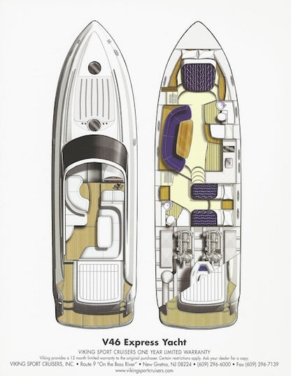 Viking Princess V46 Express Yacht Specification Brochure
