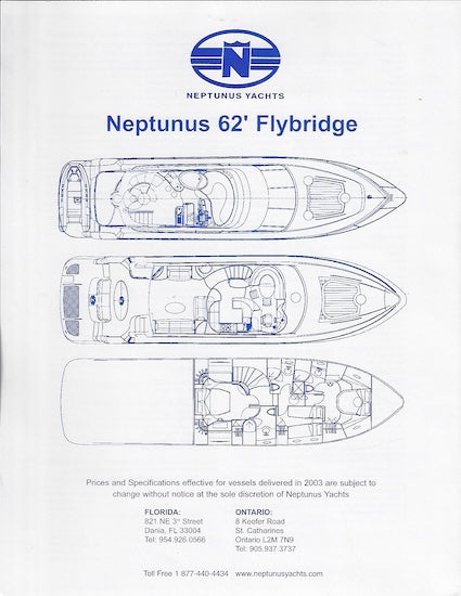 Neptunus 62 Flybridge Specification Brochure