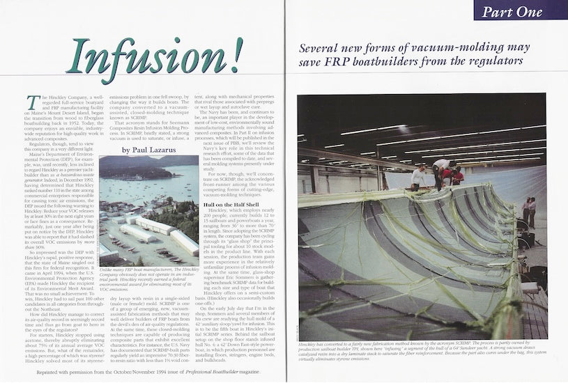 Hinckley Company Professional Boatbuilder Magazine Reprint Brochure