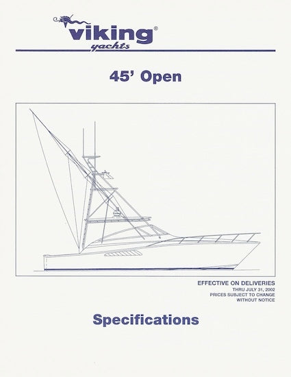 Viking 45 Open Specification Brochure