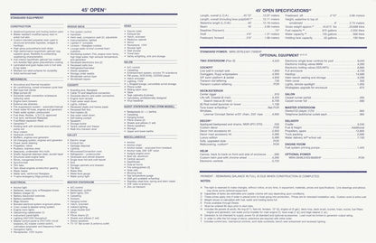 Viking 45 Open Specification Brochure