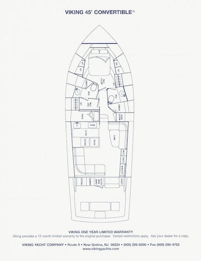 Viking 45 Convertible Specification Brochure