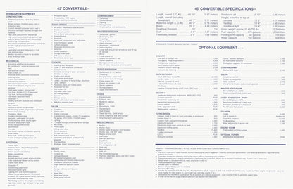 Viking 45 Convertible Specification Brochure