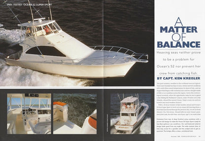 Ocean 52 Super Sport Power & Motor Yacht Magazine Reprint Brochure