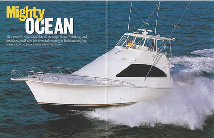 Ocean 52 Super Sport Motorboating Magazine Reprint Brochure