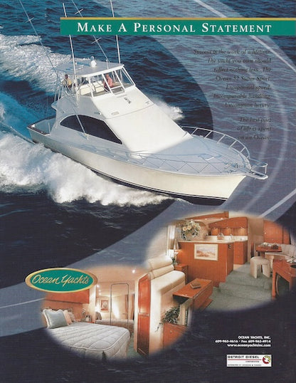 Ocean 52 Super Sport Motorboating Magazine Reprint Brochure