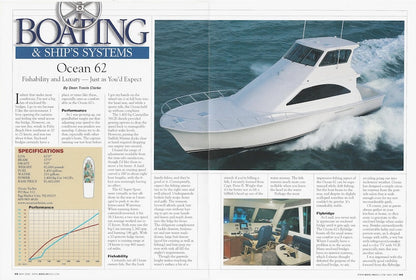 Ocean 62 Super Sport Marlin Magazine Reprint Brochure