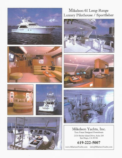 Mikelson 61 Long Range Pilothouse / Sportfisher Specification Brochure