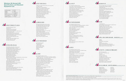 Mikelson 58 Nomad Specification Brochure