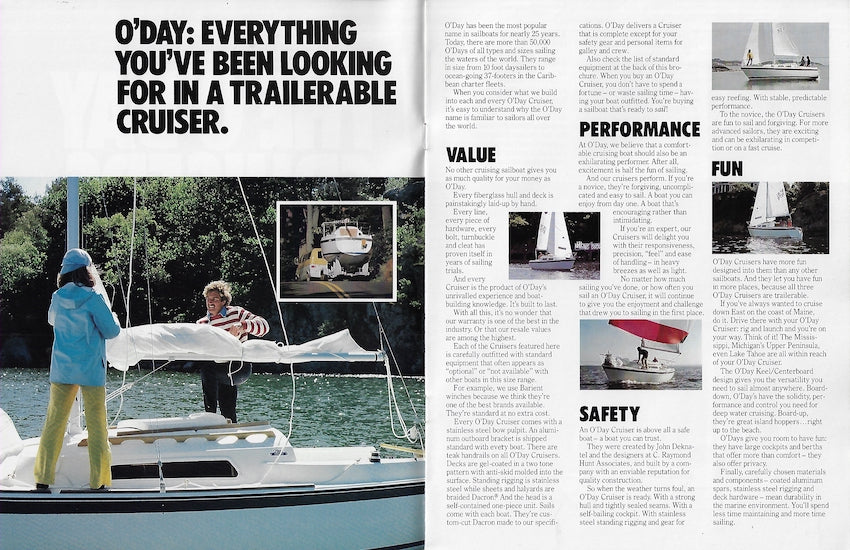O'Day 1981 Cruisers Brochure