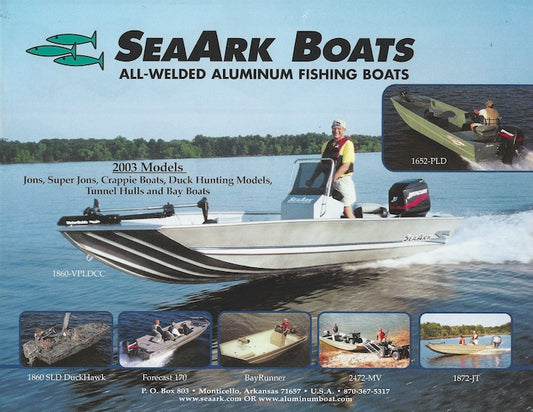 SeaArk 2003 Brochure