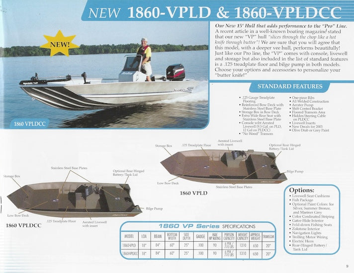 SeaArk 2003 Brochure