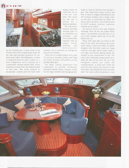 Discovery 55 Boat International Magazine Reprint Brochure