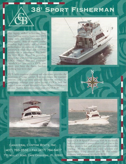 Canaveral 38 Sport Fisherman Specification Brochure