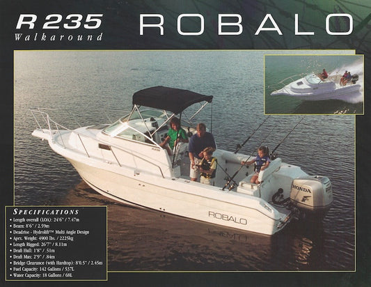 Robalo R235 Walkaround Specification Brochure