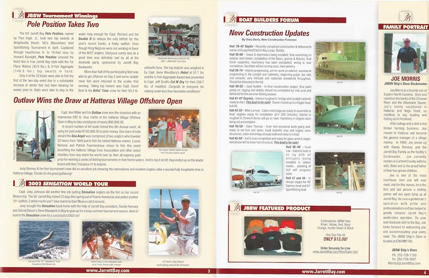 Jarrett Bay Carolina Flare Newsletter - Summer 2002