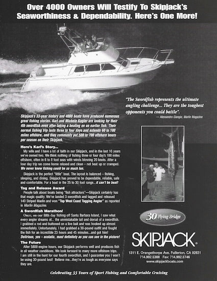 Skipjack 30 Flying Bridge Brochure