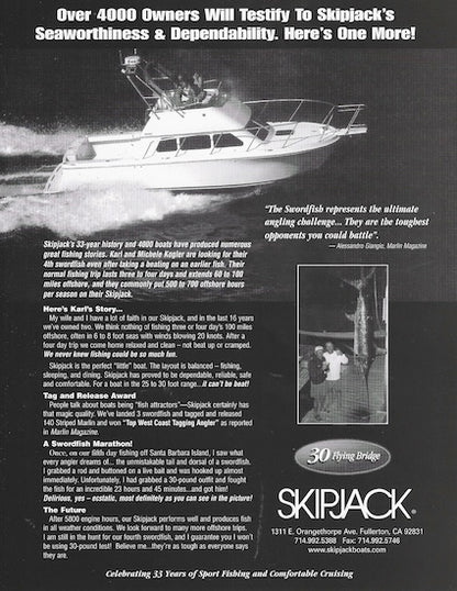 Skipjack 30 Flying Bridge Brochure