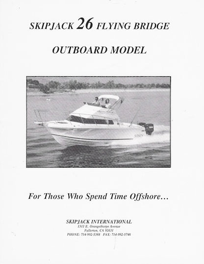 Skipjack 26 Flying Bridge Outboard Brochure